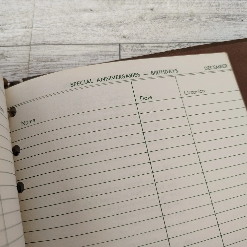 1961 Very Important Data Address Book‎ Telephone Number Organizer True Vintage